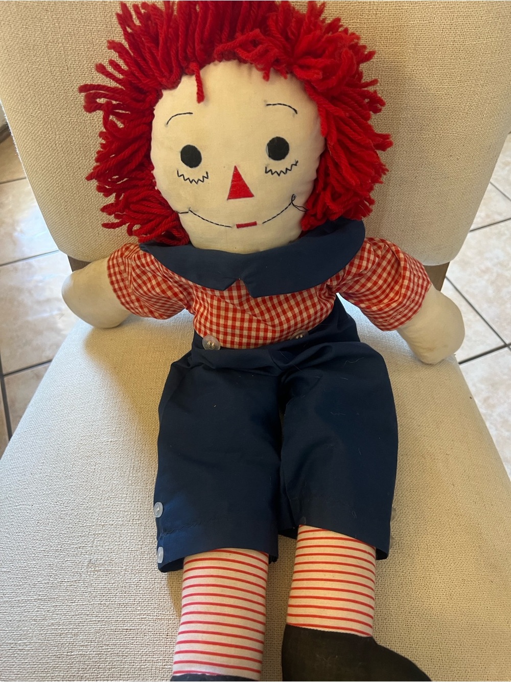 Vintage handmaid Raggedy Andy Rag Doll